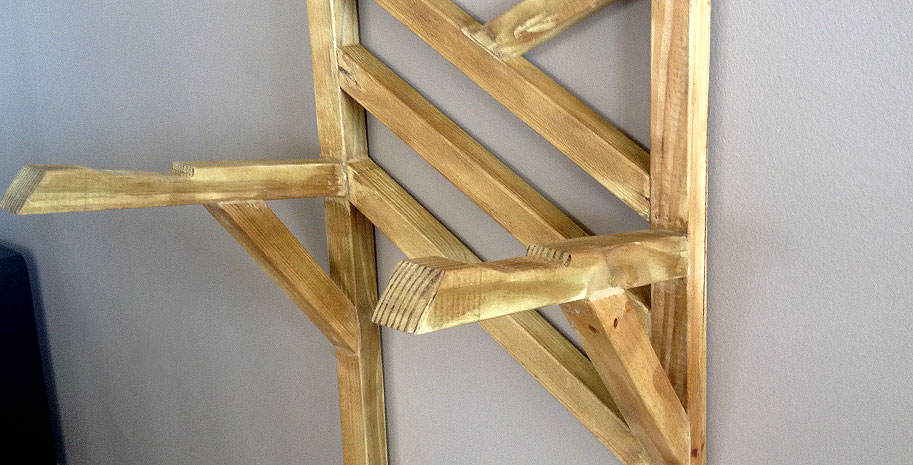 making a bike rack out of wood