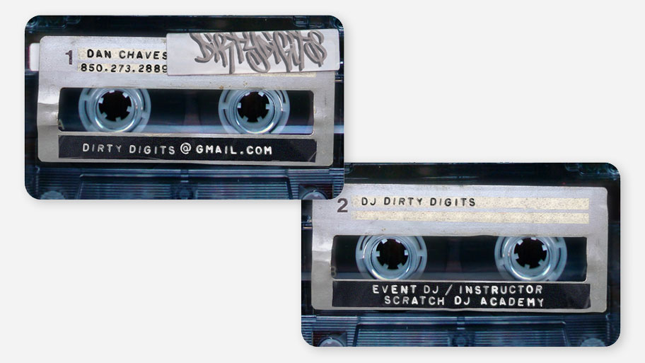 DJ Dirty Digits Business Card Image 1